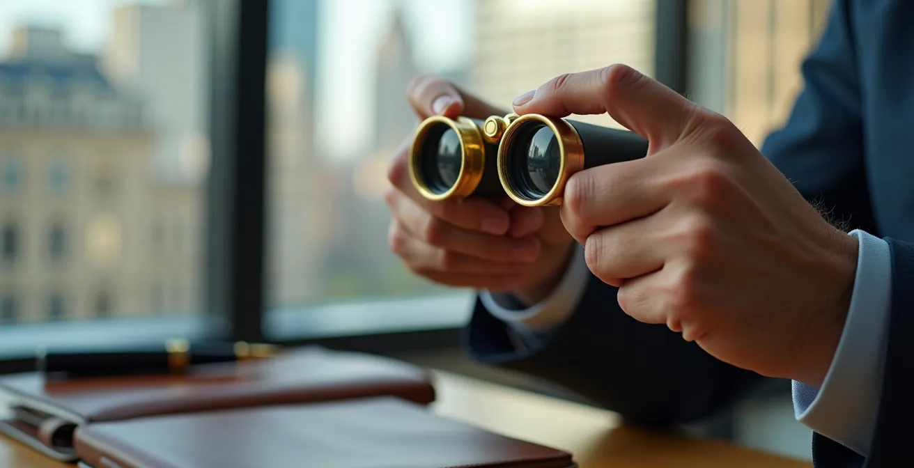 Investisseur analysant sa stratégie patrimoniale globale avec perspective internationale